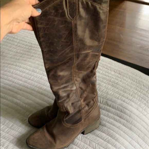Brown weathered riding boot (7.5) - Picture 1 of 4